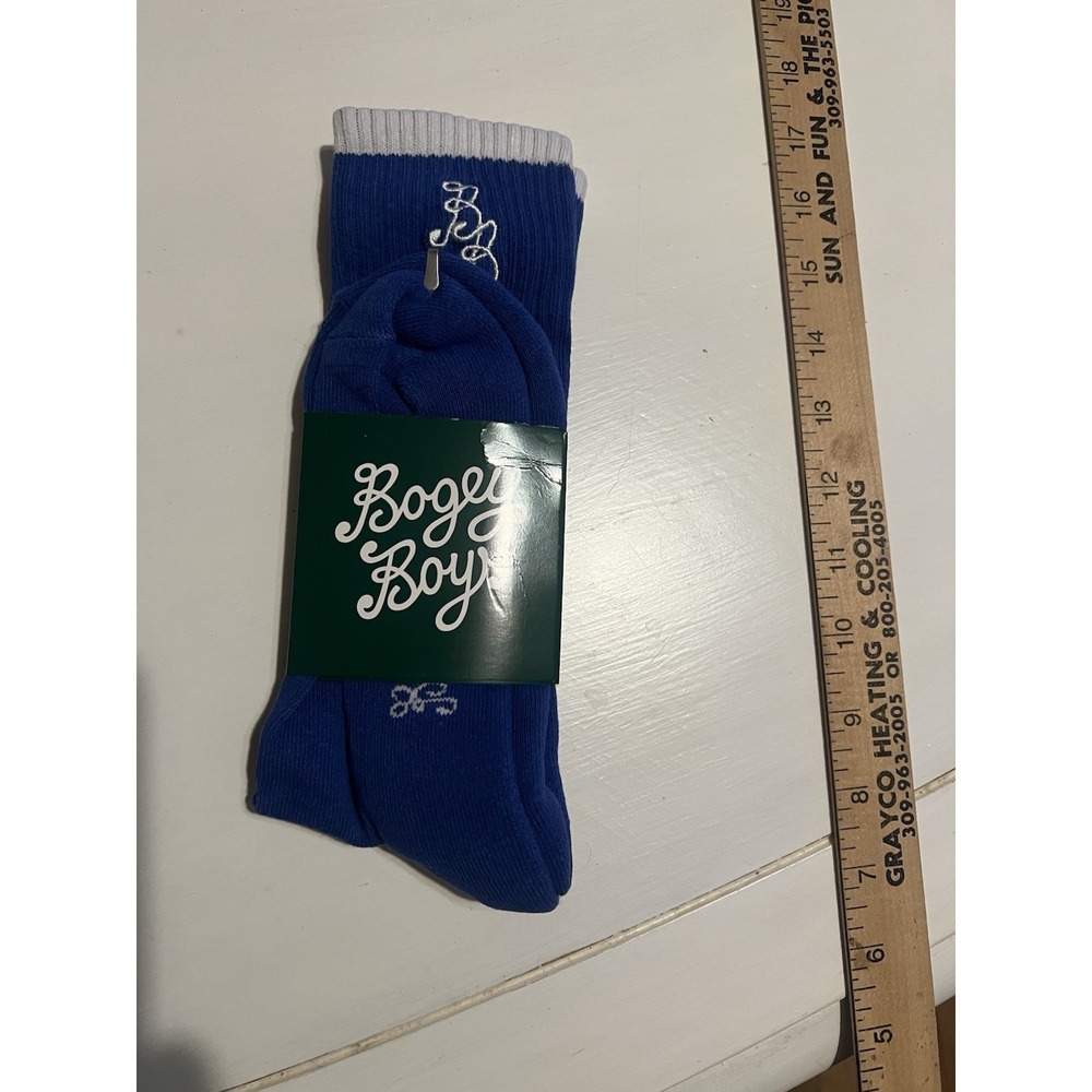 NWT Bogey Boys by Macklemore Crew‎ Essential Socks Blue Mens Size 9-12